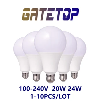 1-10 Бр. led лампа с висока мощност A80 AC100V-240V E27 B22 20 W 24 W висока светоотдача без строба подходящ за домашно осветление на търговския център