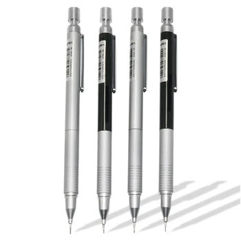 1 бр. метална преса с нисък център на тежестта Автоматичен молив 0,5 мм, 0,7 мм за професионално чертане и писане