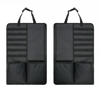 1 комплект от 2 теми Molle, тактическа чанта на гърба на автомобилната седалка, чанта на гърба на колата, поставка за оръжия, държач за съхранение на ловно инструменти на открито