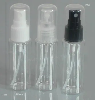 100x30 мл Прозрачна пластмасова бутилка за пръскане мъгла 30 cc козметична опаковка