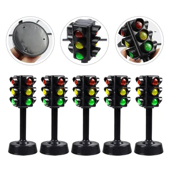 12 бр. модел на светофар, имитирующая детски играчки, интелигентен подарък знаци, сигнал на пешеходния преход за деца