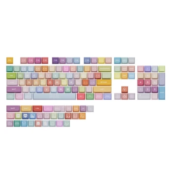 133 ключ/набор от XDA Profile Сладък цветни капачки за ключове с клейкими мечета, двете капачки за ключове с ПБТ-боя за механична клавиатура Cherry MX