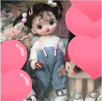 16 см Blyth кукла Съвместно тялото Модерни играчки BJD Подарък с рокля Обувки Перука, Грим