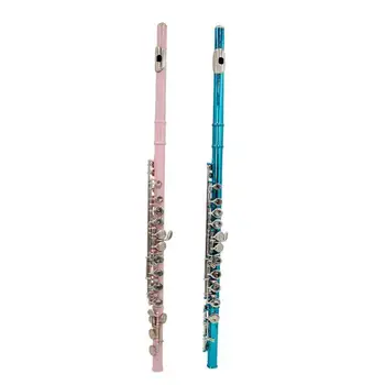 1бр 16 дупки C-Tune E клавиш за флейта с вътрешен отвор за деца, начинаещи сценичното представяне, професионални цветни флейтовые инструменти