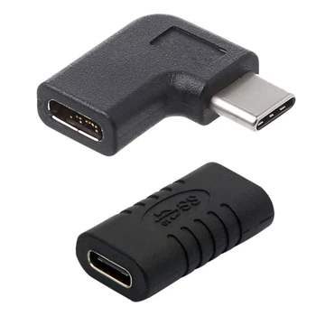 2 Бр Адаптер конвертор USB 3.1 Type C: 1 бр адаптер конвертор USB-C за мъже и жени и 1 бр. адаптер за жени