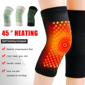 2 бр. зимни самонагревающиеся коленете с турмалиновым бандажом, поддръжка на инфрачервени лъчи, затопляне коленете, самонагревающиеся коленете, подарък