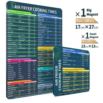 2 бр., фритюрник, магнитни таблица на времето за готвене, кратък справочник за приготвяне на вкусна храна