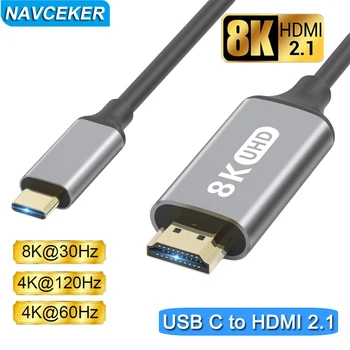 2023 8K най-Добрият USB Адаптер C 3.1 до 4K, HDMI Кабели Тип C за HDMI Кабел за MacBook Samsung Galaxy S9/S8/Note 9 Huawei USB-C HDMI