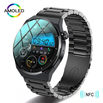 2023 NFC Смарт Часовници Мъжки GT3 Pro AMOLED 390*390 HD Екран Сърдечната Честота Bluetooth Предизвикателство IP68 Водоустойчив Смарт Часовници За Huawei, Xiaomi