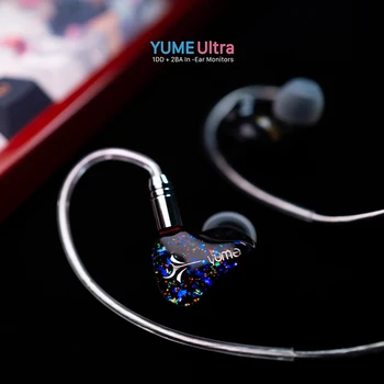 2023 SeeAudio Yume Ultra 1DD + 2BA Хибридни Монитори-втулки От Смола IEM ушите 2Pin Hi-Fi Слушалки с Подвижен кабел