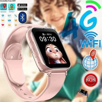2023 детски смарт часовник с 4G сим-карта, видео чат чрез Bluetooth, умни часовници 4G с WeChat, GPS тракер, дистанционно наблюдение, умни часовници, за детето,