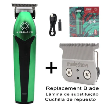 2023 Нов Madeshow Kulilang R55 Зелен Машинка за подстригване На Коса с Професионална Машина За Подстригване на Коса За Мъже USB Зареждане на Машина За Подстригване на Коса