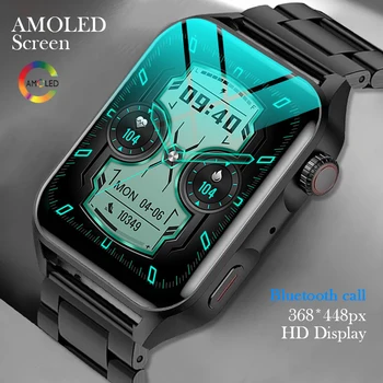 2023 Нови AMOLED смарт часовници За мъже 1,78 инча(а)а)HD Екран, винаги показва време, NFC Bluetooth предизвикателство, Водоустойчив умни часовници За жени