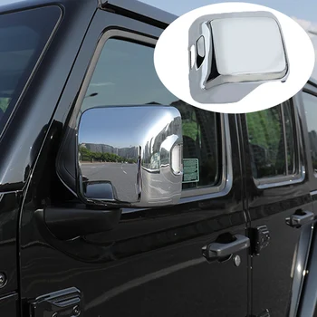 2X Нова актуализация на Огледалото за Обратно виждане Декоративна Капачка Огледално Защитно покритие Стикер За Jeep Wrangler JL 2018 2019 2020 2021 2022