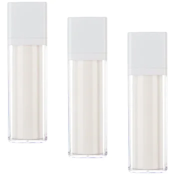 3 бр. бутилки за козметични опаковки, помпа за безвъздушно лосион, пластмасови пътни контейнери, крем за тоалетни принадлежности