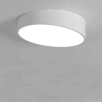 380 мм, 24 W модерен скандинавски геометричен led тавана лампа Индивидуалност офис хол с кабинет, Трапезария Кръг на тавана лампа за помещения