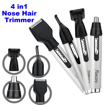 4 in1 Професионален Електрически Тример за косми в носа и ушите За мъже, кабел за зареждане тример за косми в носа, ушите и веждите, Тример за оформяне на косата на 220 В