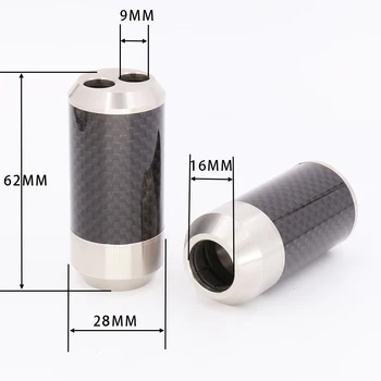 4 бр.. Y-образна ивица на панталон от неръждаема стомана 304 от въглеродни влакна с конектор за свързване на кабел аудио динамика