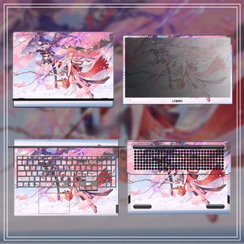 4 бр./компл., направи си сам, потребителски лаптоп, етикети, в стила на темата Genshin Impact, стикери за лаптоп клавиатура, защитен слой от прах за лаптоп