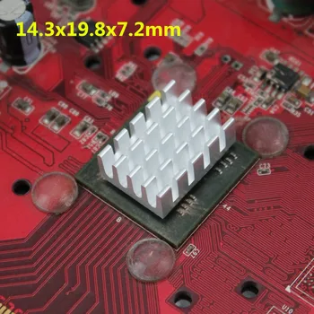 40 бр./лот 14,3x19,8x7,2 мм и Алуминиев Радиатор, DDR, VGA RAM Памет IC Чипсет Радиатор