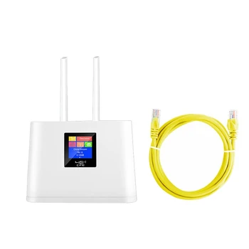 4G Wi-Fi рутер с 2 антени 150 Mbit/с, вграден слот за SIM-карти, поддръжка на максимум 20 потребители, штепсельная вилица ЕС