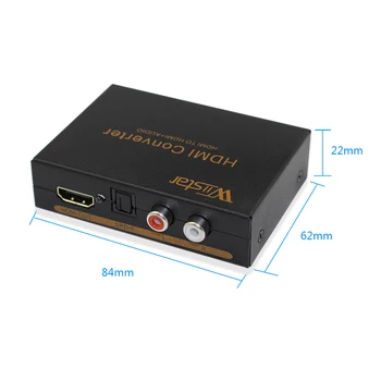 5 бр. HDMI-HDMI & R/L & Spdif Аудио поддръжка 2.1/5.1 CH аудио видео аспиратор сплитер конвертор адаптер конектор