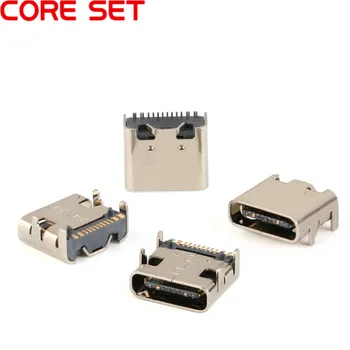 5 бр. конектор USB 3.1 Type-C 16pin за порт за зареждане на мобилен телефон, конектор за зареждане, запушалка за крачета