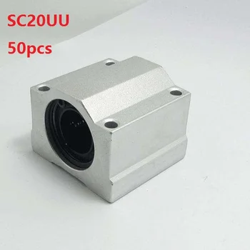 50 бр./лот SC20UU SCS20UU Носещи 20 мм на линеен корпус на линеен блок подшипниковые блокове за смилане на струг с ЦПУ резервни части за 3D-принтер