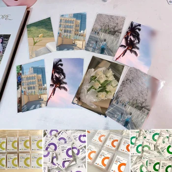 50 бр. прозрачни плосък ръкав за карти с различни размери, фото-книга, филм за картички, холограма защитно фолио, корейски ръкави за картички