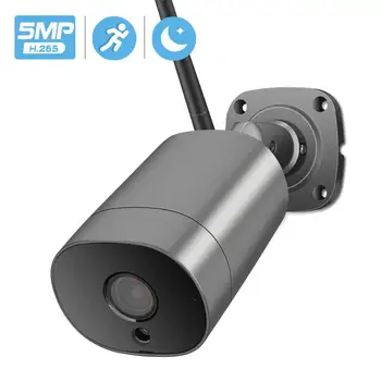5MP WIFI IP Камера Външна ONVIF P2P инфрачервена Камера за Нощно Виждане за Сигурност ВИДЕОНАБЛЮДЕНИЕ Аудио AI Сигнал Човек 1080P Безжична Камера 3MP