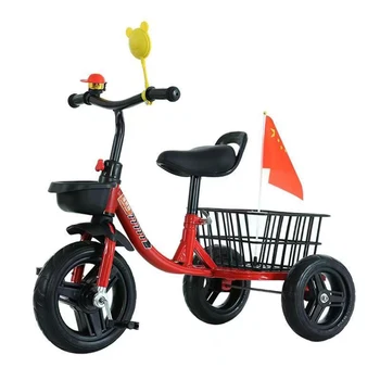 6,6 инча детски велосипед Здрав велосипед с три колела, което предотвратява приплъзване, амортизирующий гумите на автомобила си