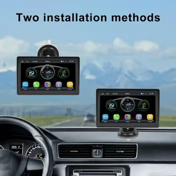 7-инчов автомобилен мултимедиен MP5 плейър, радио, съвместим с Bluetooth комплект за кола, съвместим с Bluetooth, за автомобилен плейър