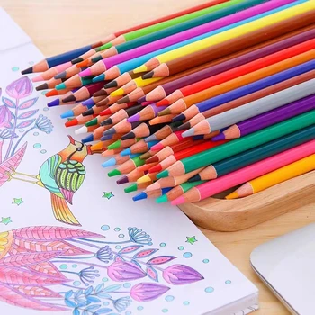 72 цвят, разтворима във вода е професионален цветен молив, ученически цвят, безплатна доставка, канцеларски материали, цветове за рисуване, детски стоки, стоки за бродерия