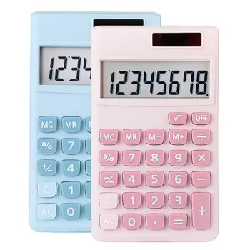 8-цифрен електронен калкулатор Слънчев калкулатор калкулатор двойна храна за домашния офис Учебни инструменти за финансово счетоводство