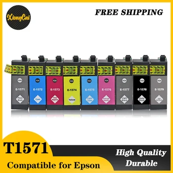 9 Цвята/Комплект Съвместим мастилницата T1571 T1579 за мастилено-струен принтер EPSON STYLUS PHOTO R3000 с чип