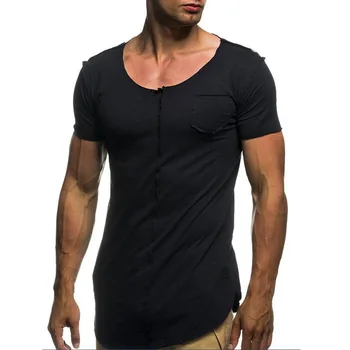 a1420, нови летни мъжки тениски, обикновена, приталенные, трендови, всекидневни, с къси ръкави