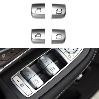 ABS капачката на бутона за превключване на стеклоподъемника кола за Mercedes Benz C Class W205 GLC Class W253 C200 2015-2021 Аксесоари за интериора на колата
