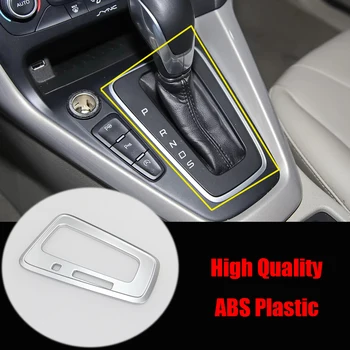 ABS пластмаса за Ford Focus 2015 2016, аксесоари LHD, дръжка на скоростния, рамка, панел, украса, накладки, стикер за стайлинг на автомобили