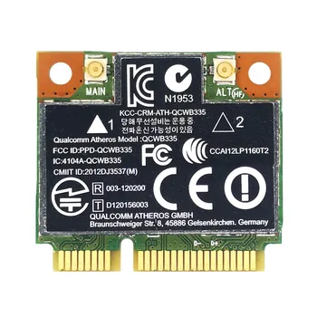 AR9565 WiFi Карта QCWB335 Mini PCIE Bluetooth 4,0 150 Mbps на 2,4 G за XP, Win7, Win8 Система Linux