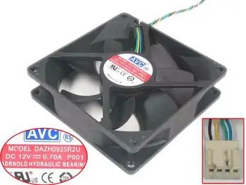 AVC DAZH0925R2U P001 DC 12v 0.70 A 90x90x25 mm от страната на Сървъра на Вентилатора за Охлаждане на