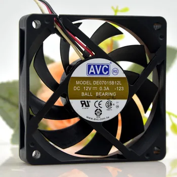 AVC De07015b12l 12 v 0.3 a 7015 4-жични процесор PWM Контрол на температурата на охлаждащия вентилатор 7 см