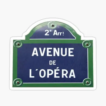 Avenue De L Opera 5 бр. стикери за кола на стената, хол, лаптоп, забавни бутилки за вода, декорации за багаж, арт фон за деца