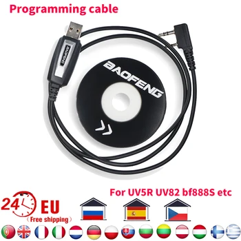 Baofeng Оригиналната Преносима Радиостанция USB Кабел За Програмиране на CD Драйвер за Baofeng UV5R Pro UV82 BF888S UV 5R Аксесоари за шунка радио