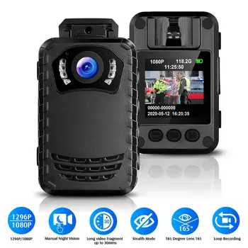 BOBLOV N9 1296P Body Cam 256 GB Записывающая носен камера видео за полицейска охранителна камера за нощно виждане мини камера
