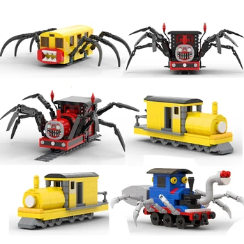 Choo-Chooed Charles Строителни Блокове На Ужасите На Играта Spider Влак Фигурки На Животни Чудовище Тухли Играчки За Деца Подаръци За Рожден Ден