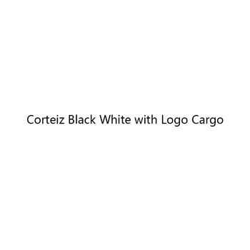 Corteiz черно-бяло с логото на Cargo