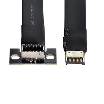 CYSM Xiwai USB 3.1 Конектор за свързване на предния панел на дънната платка Type-E Удлинительный Кабел за пренос на данни от 50 см