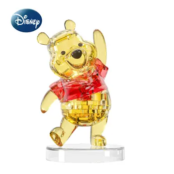 Disney Winnie The Pooh Оригинална нова детска играчка от блокове, мультяшная играчка с кристали, 3D модел, играчка-пъзел, детски подарък за рожден ден