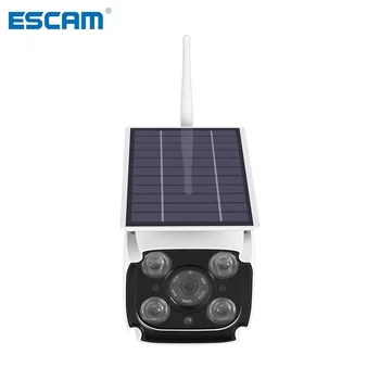 ESCAM QF260 IP67 1080P HD Безжична WIFI IP камера за нощно виждане за наблюдение на открито на слънчевата енергия