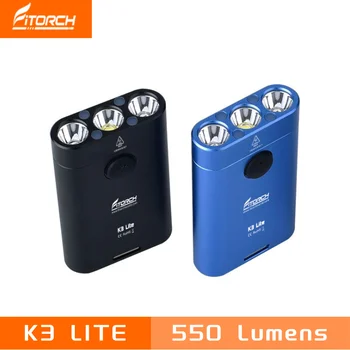 Fitorch K3 Lite Led Фенерче-Ключодържател 550 лумена Акумулаторна МИНИ Фенерче с Три източници на освещенияstorch Вградена Батерия